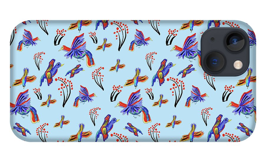 Rainbow Birds Pattern - Phone Case