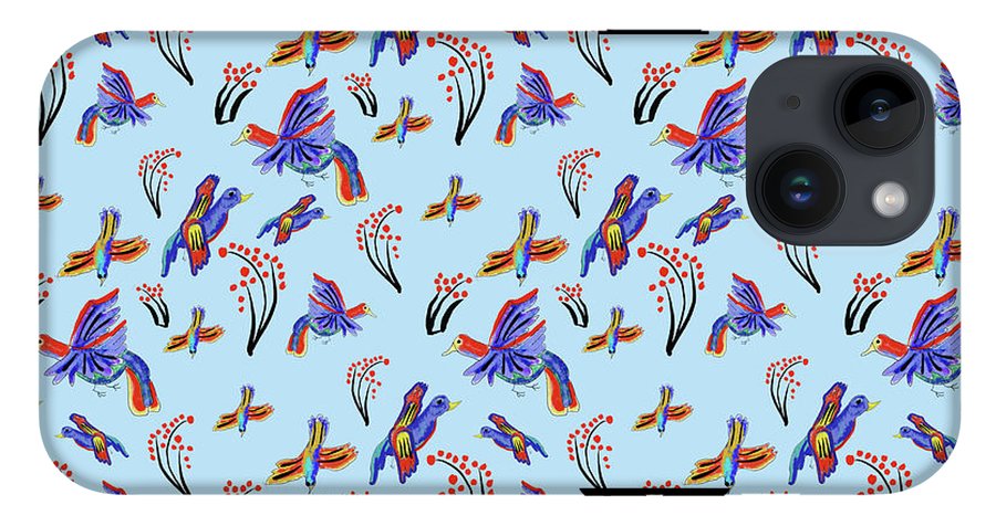 Rainbow Birds Pattern - Phone Case