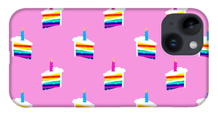 Rainbow Birthday Cake Pattern - Phone Case