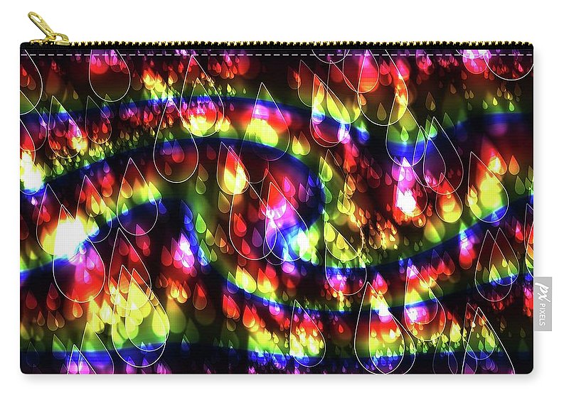Rainbow Bokeh Raindrops - Carry-All Pouch
