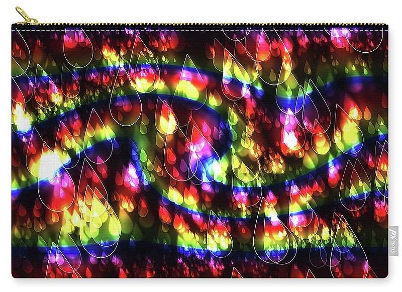 Rainbow Bokeh Raindrops - Carry-All Pouch