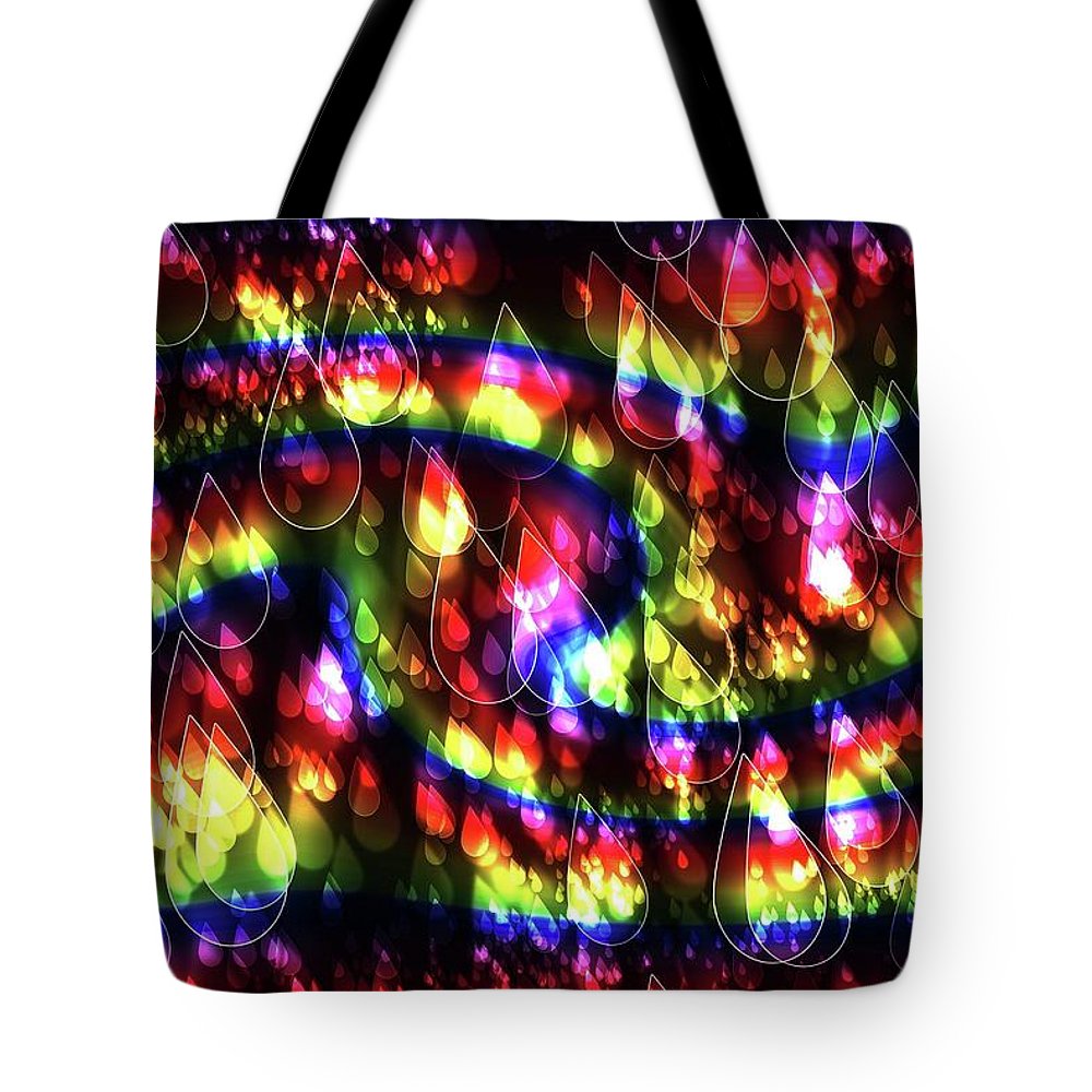 Rainbow Bokeh Raindrops - Tote Bag