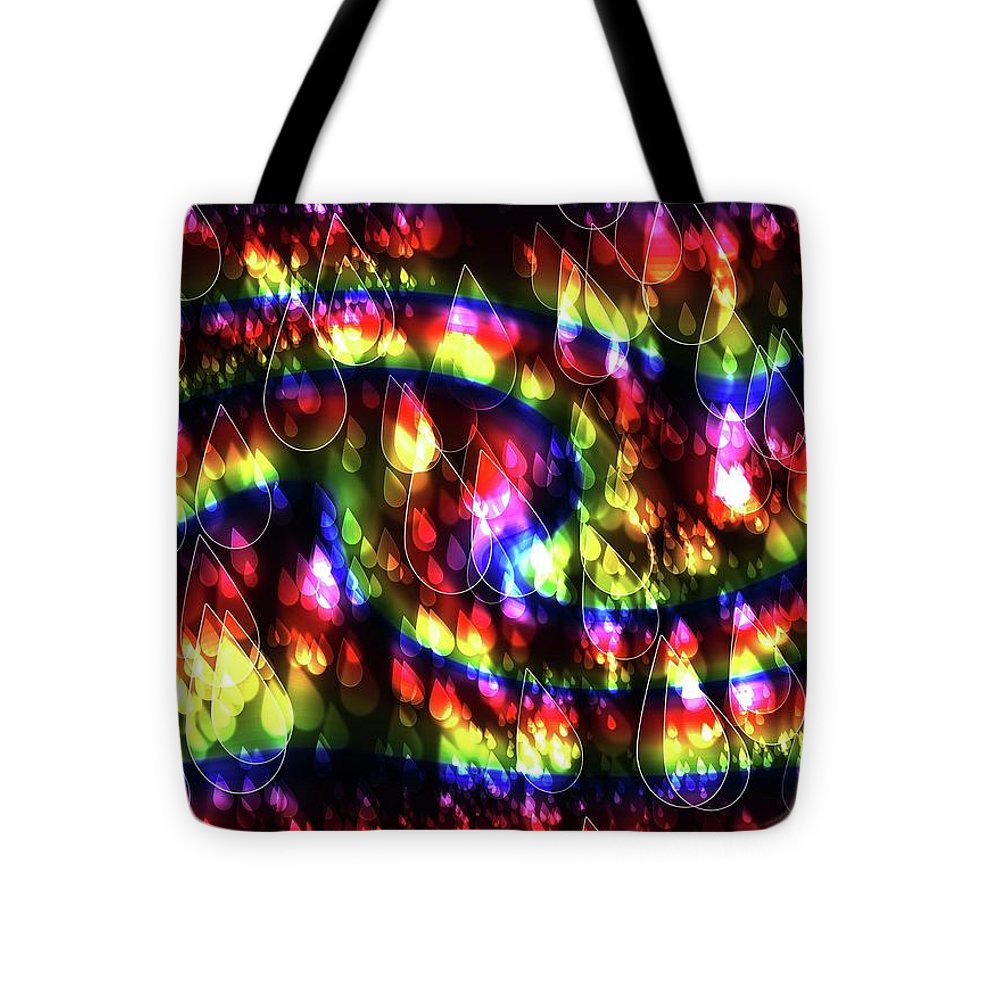 Rainbow Bokeh Raindrops - Tote Bag