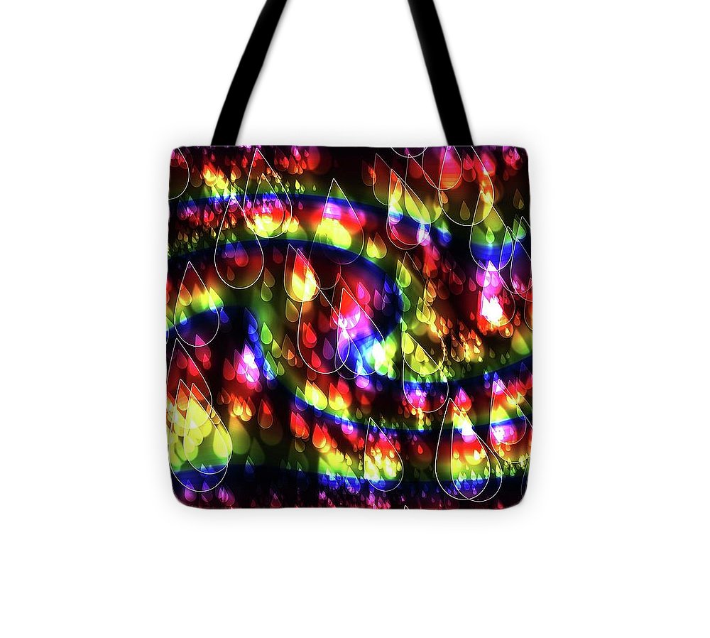 Rainbow Bokeh Raindrops - Tote Bag