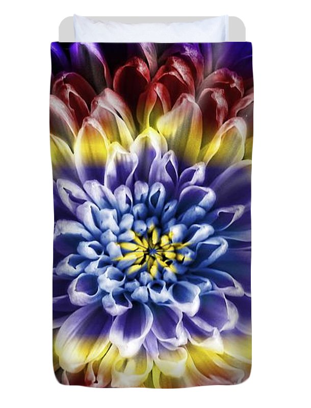 Rainbow Chrysanthemum - Duvet Cover