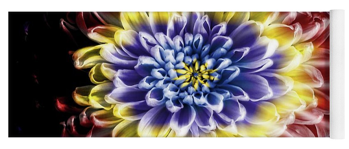 Rainbow Chrysanthemum - Yoga Mat