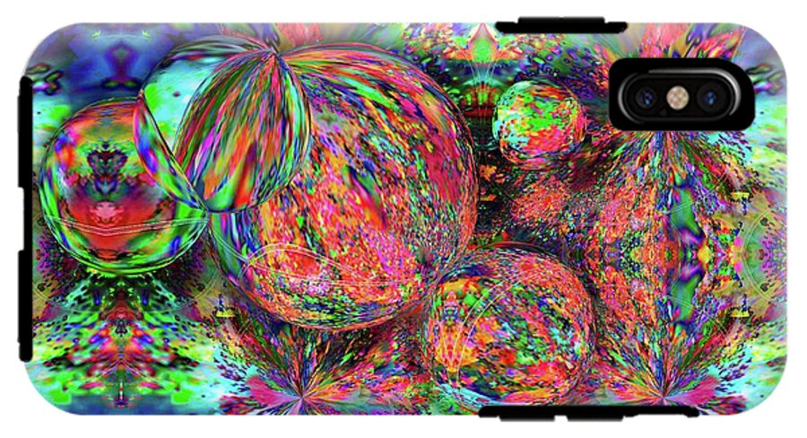 Rainbow Fractal Bubbles - Phone Case