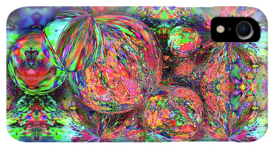 Rainbow Fractal Bubbles - Phone Case