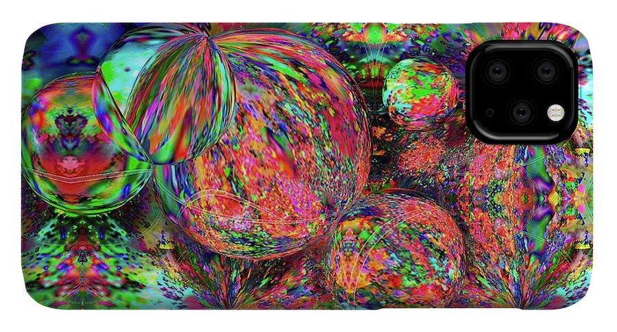 Rainbow Fractal Bubbles - Phone Case