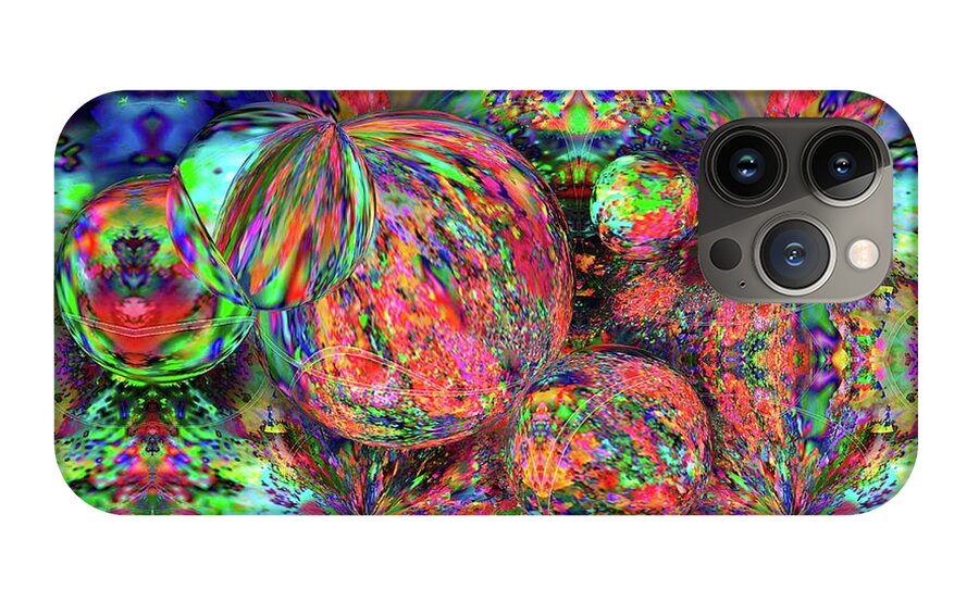 Rainbow Fractal Bubbles - Phone Case