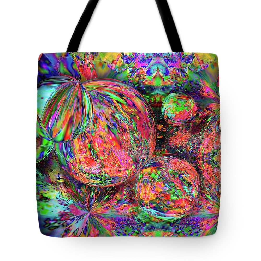 Rainbow Fractal Bubbles - Tote Bag