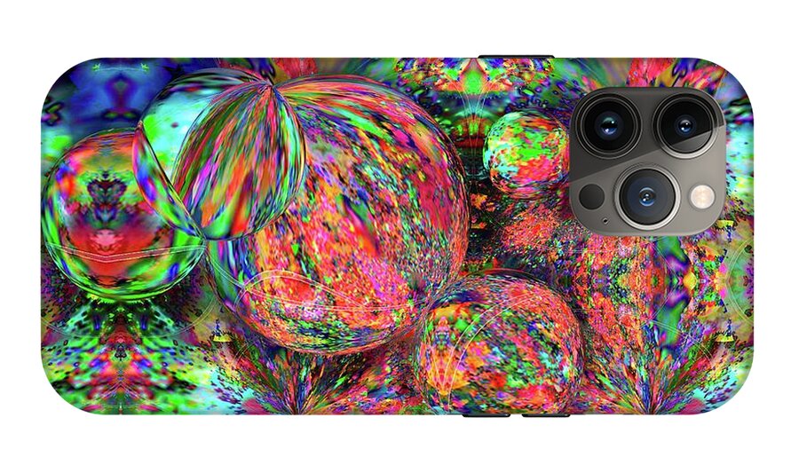 Rainbow Fractal Bubbles - Phone Case