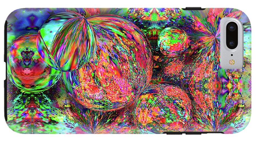 Rainbow Fractal Bubbles - Phone Case