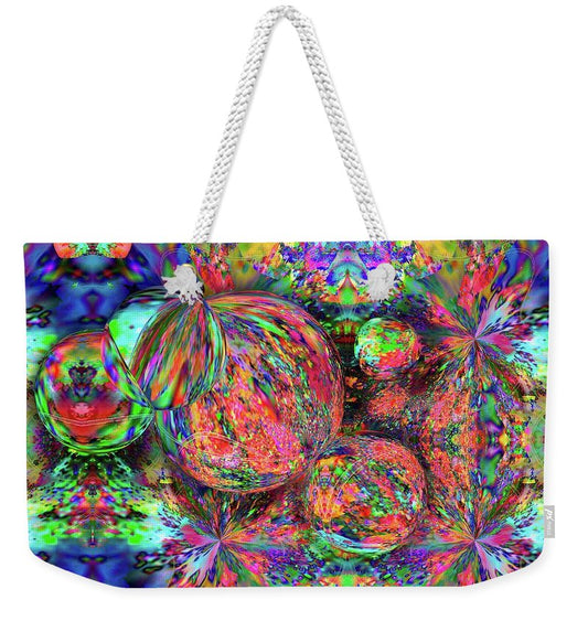 Rainbow Fractal Bubbles - Weekender Tote Bag
