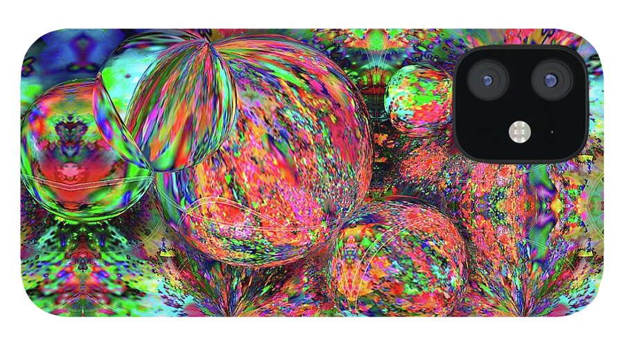 Rainbow Fractal Bubbles - Phone Case