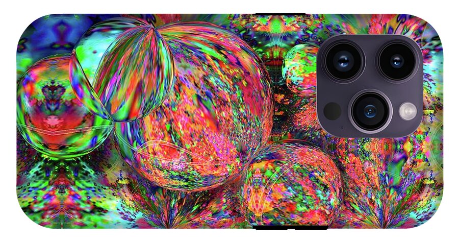 Rainbow Fractal Bubbles - Phone Case