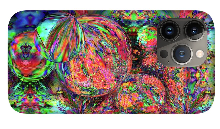 Rainbow Fractal Bubbles - Phone Case