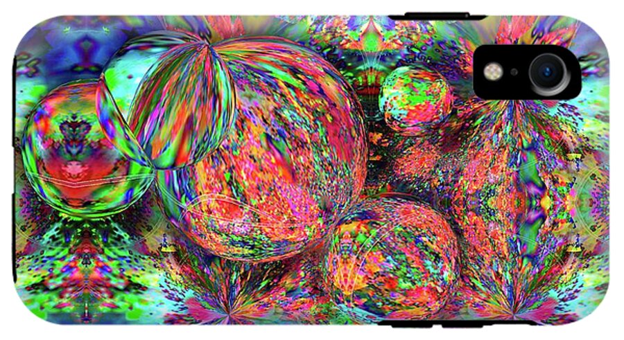 Rainbow Fractal Bubbles - Phone Case