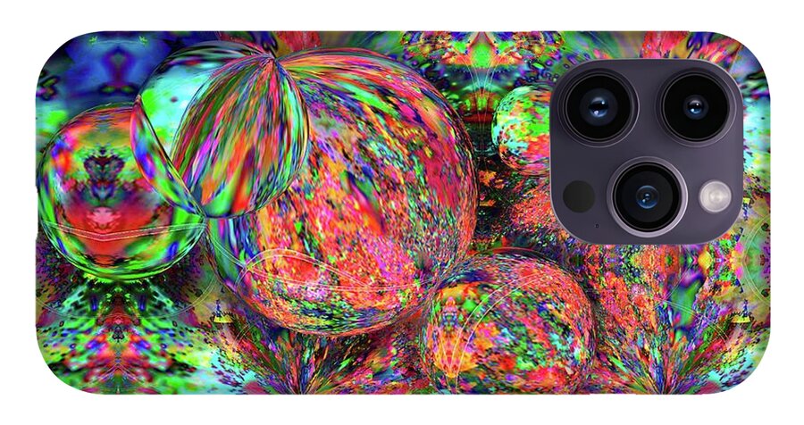 Rainbow Fractal Bubbles - Phone Case