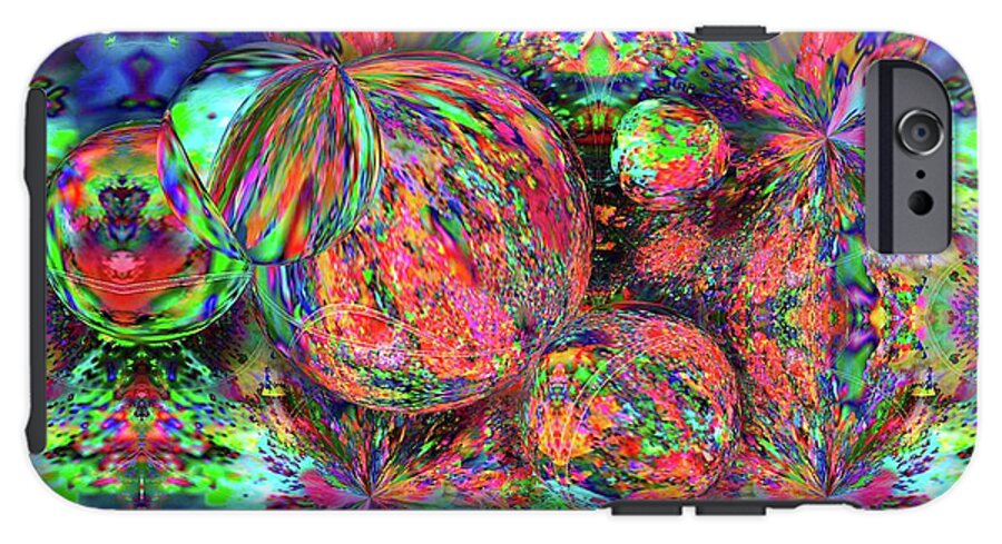 Rainbow Fractal Bubbles - Phone Case