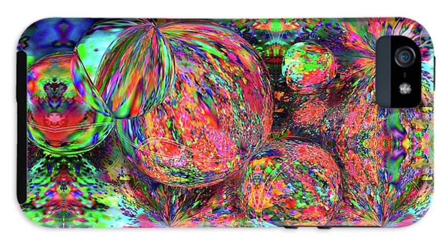 Rainbow Fractal Bubbles - Phone Case