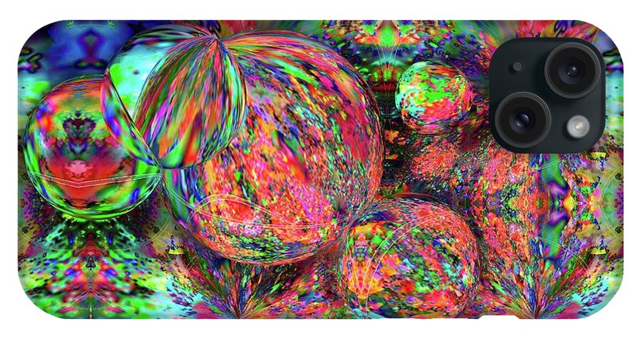 Rainbow Fractal Bubbles - Phone Case