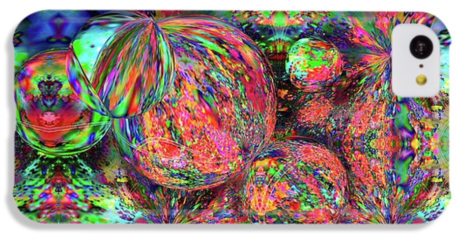 Rainbow Fractal Bubbles - Phone Case