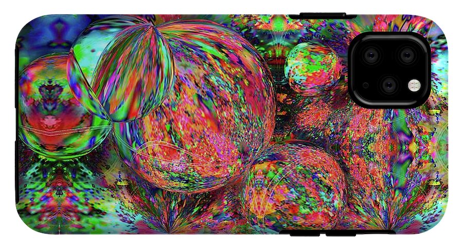 Rainbow Fractal Bubbles - Phone Case