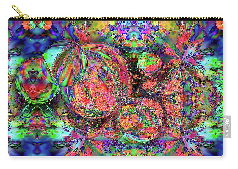 Rainbow Fractal Bubbles - Carry-All Pouch