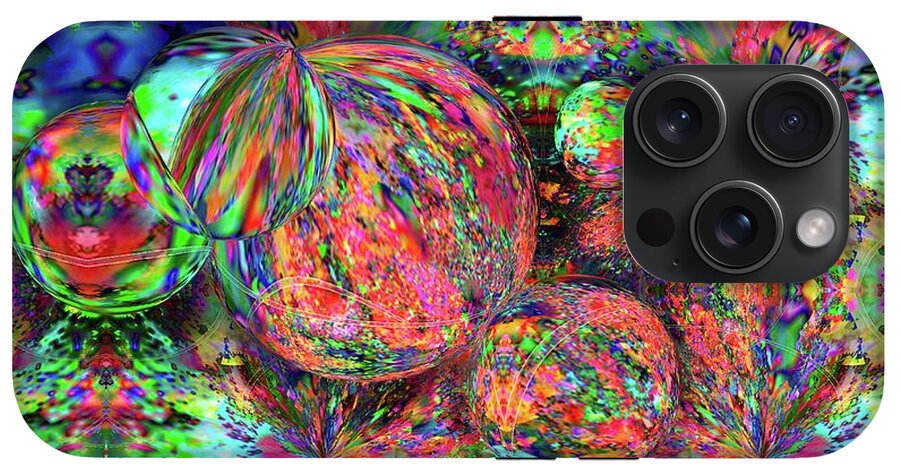 Rainbow Fractal Bubbles - Phone Case