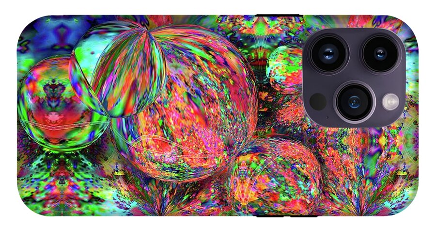 Rainbow Fractal Bubbles - Phone Case