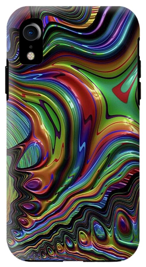 Rainbow Liquid Fractal - Phone Case