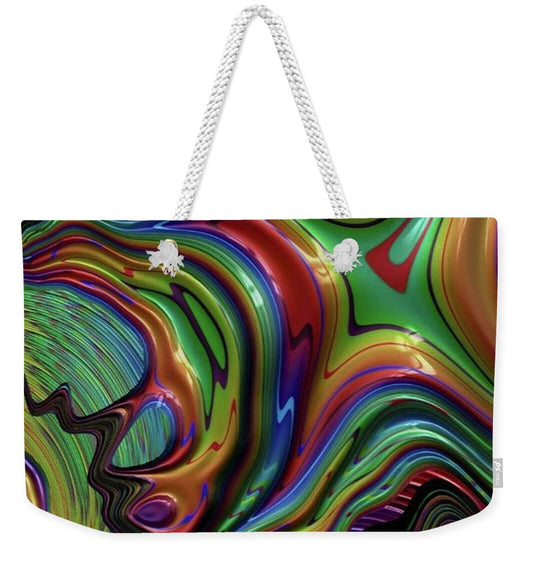 Rainbow Liquid Fractal - Weekender Tote Bag