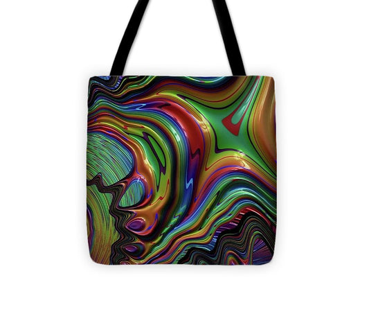 Rainbow Liquid Fractal - Tote Bag