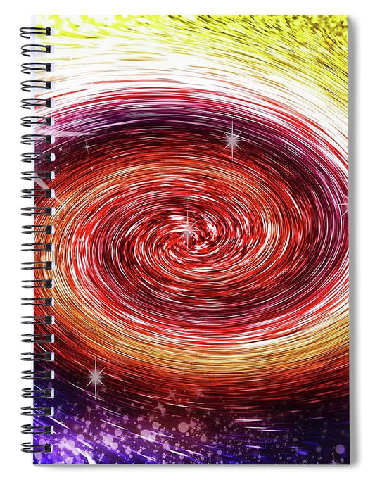 Rainbow Sparkle Swirl - Spiral Notebook