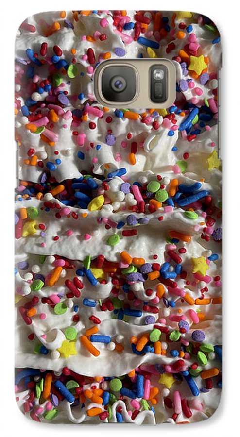 Rainbow Sprinkles On Whipped Cream - Phone Case