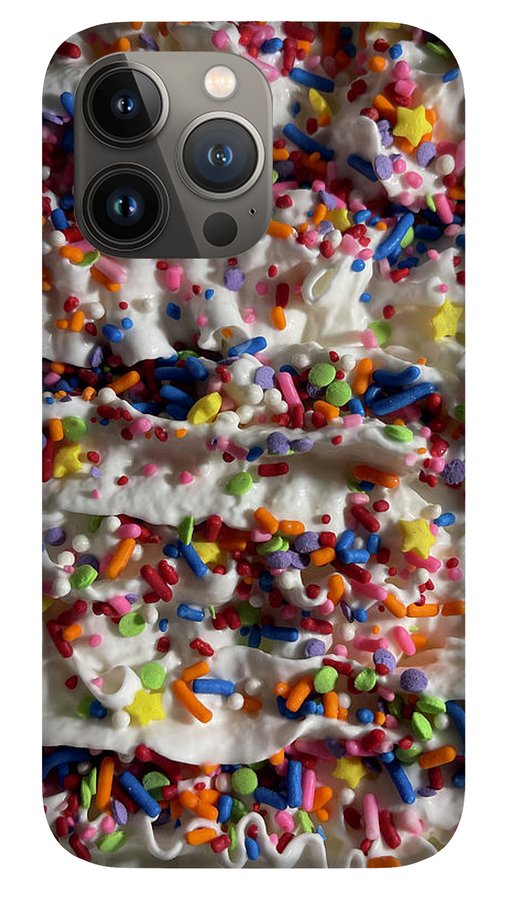 Rainbow Sprinkles On Whipped Cream - Phone Case