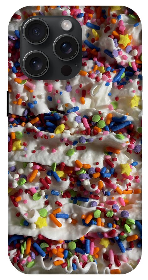 Rainbow Sprinkles On Whipped Cream - Phone Case