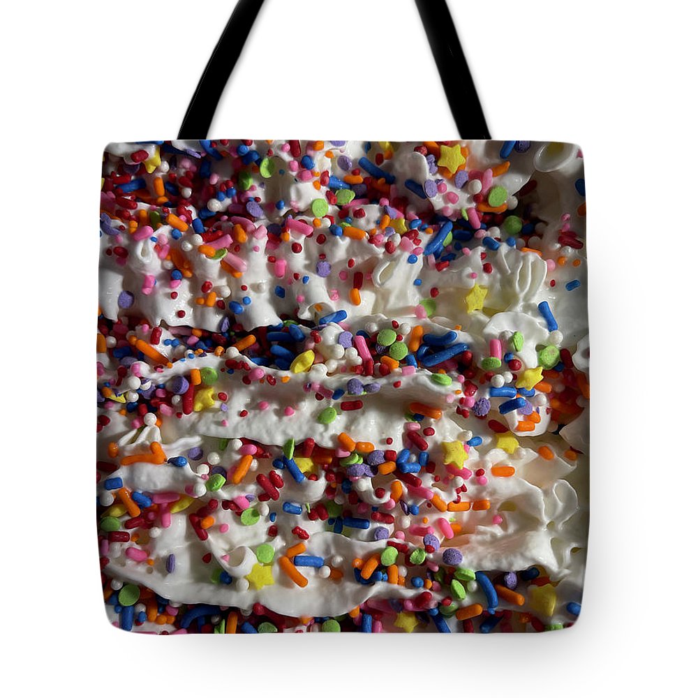 Rainbow Sprinkles On Whipped Cream - Tote Bag