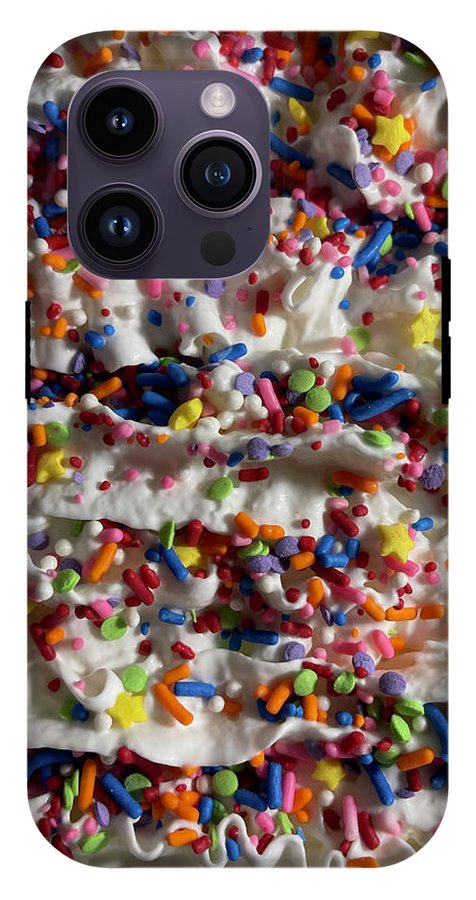 Rainbow Sprinkles On Whipped Cream - Phone Case