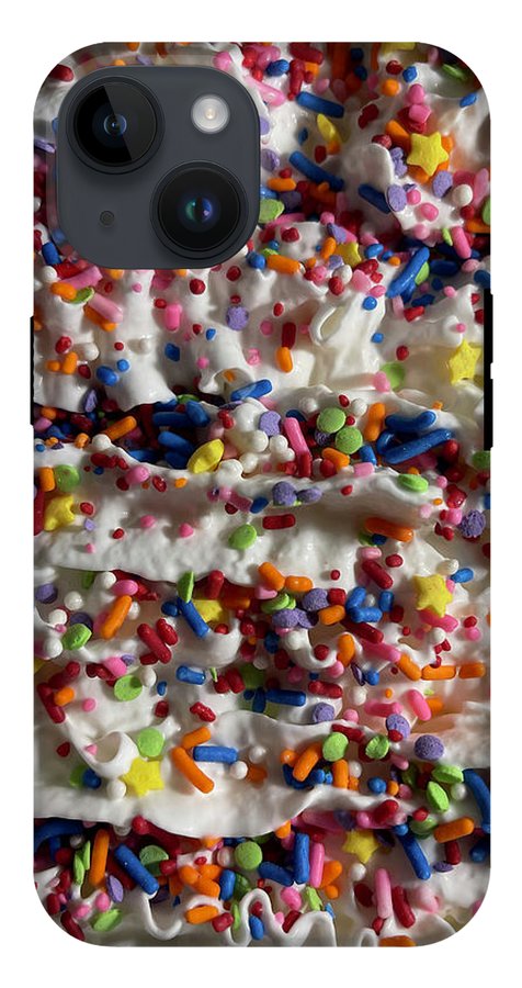 Rainbow Sprinkles On Whipped Cream - Phone Case