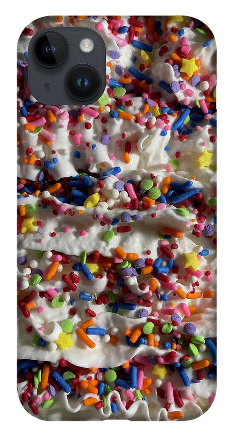 Rainbow Sprinkles On Whipped Cream - Phone Case