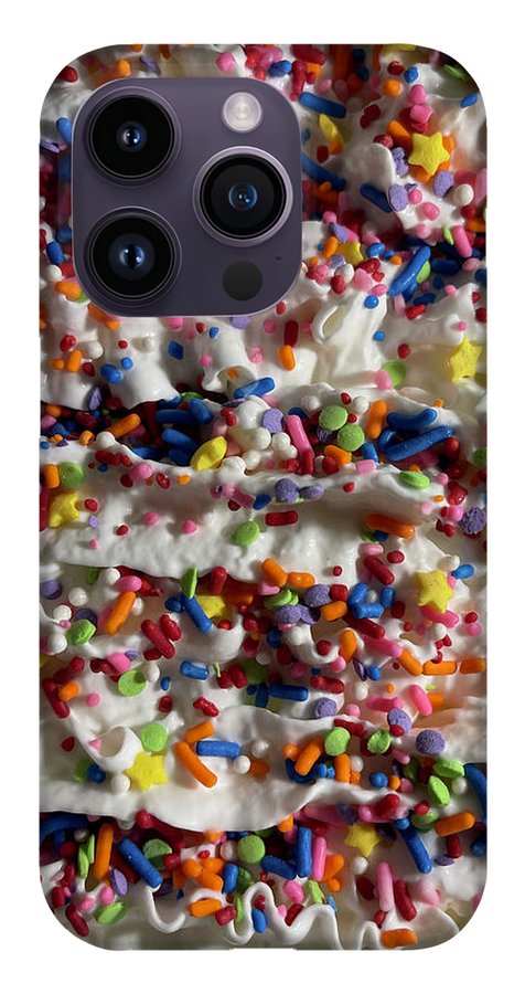 Rainbow Sprinkles On Whipped Cream - Phone Case