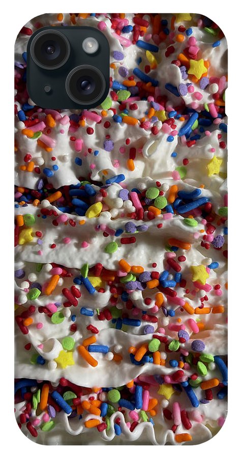 Rainbow Sprinkles On Whipped Cream - Phone Case