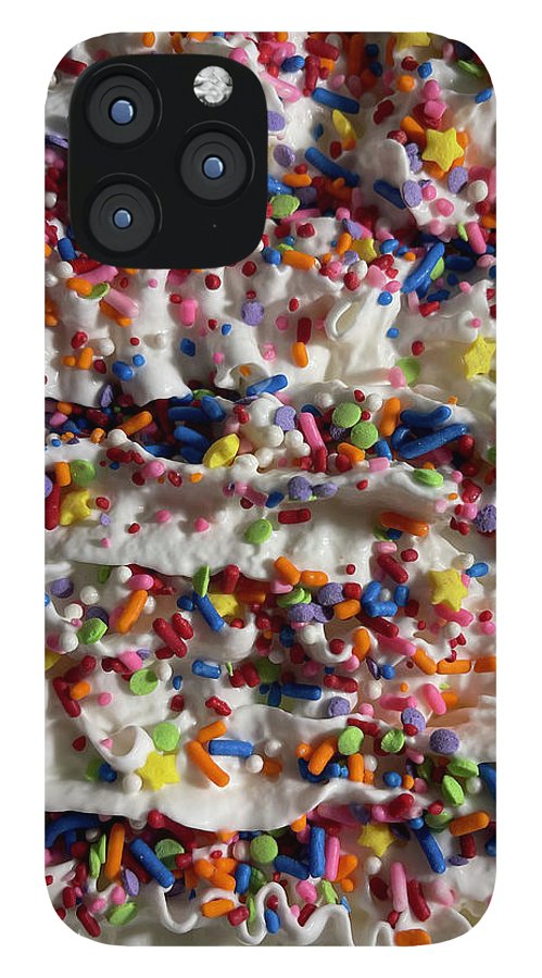 Rainbow Sprinkles On Whipped Cream - Phone Case