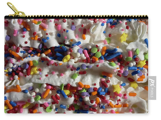 Rainbow Sprinkles On Whipped Cream - Zip Pouch