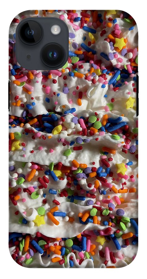 Rainbow Sprinkles On Whipped Cream - Phone Case