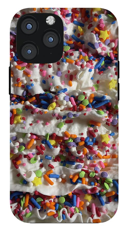 Rainbow Sprinkles On Whipped Cream - Phone Case