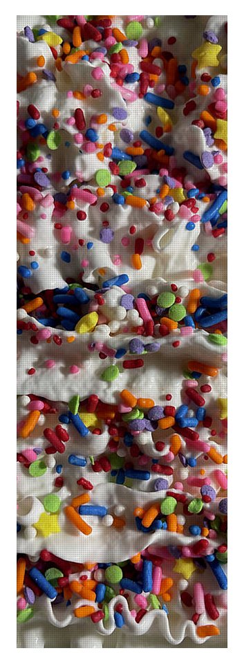 Rainbow Sprinkles On Whipped Cream - Yoga Mat