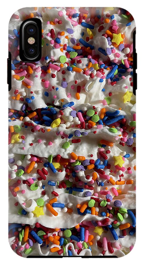 Rainbow Sprinkles On Whipped Cream - Phone Case